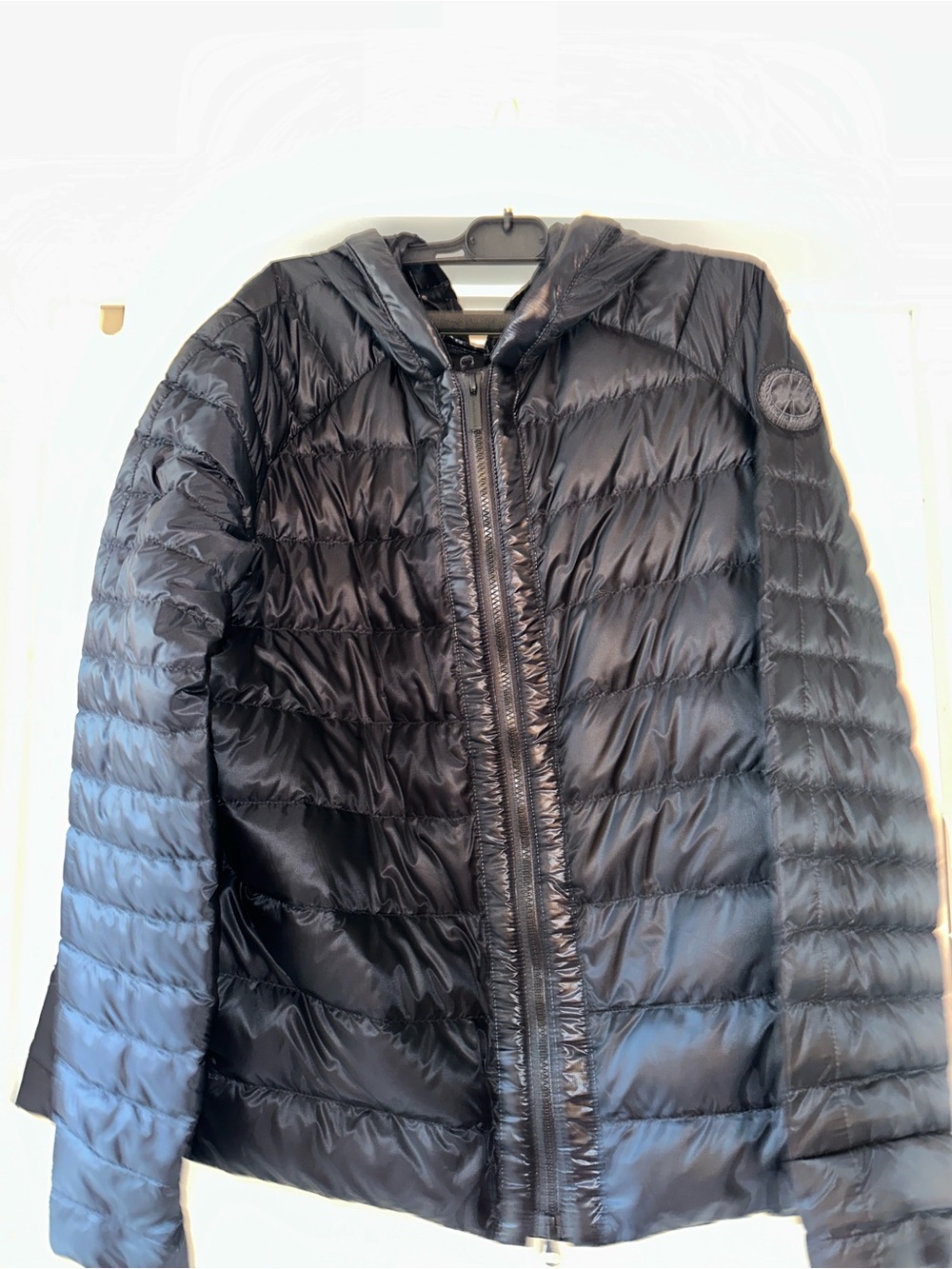 Canada Goose Black Quilted Hooded Puffer Jacket
